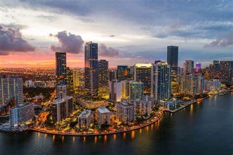 Overview of Brickell. A neighborhood in Miami Florida where Peace Behavioral Health Provides Psychiatric Care