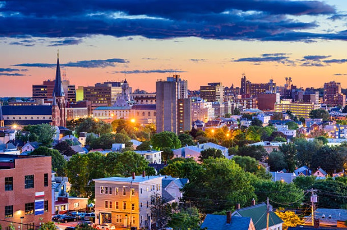 Portland Maine skyline